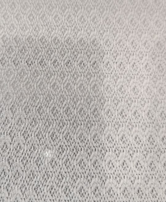 Jacquard polyester three-layer mesh